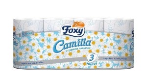 Papier toaletowy Foxy Camilla o delikatnym zapachu rumianku 8 rolek